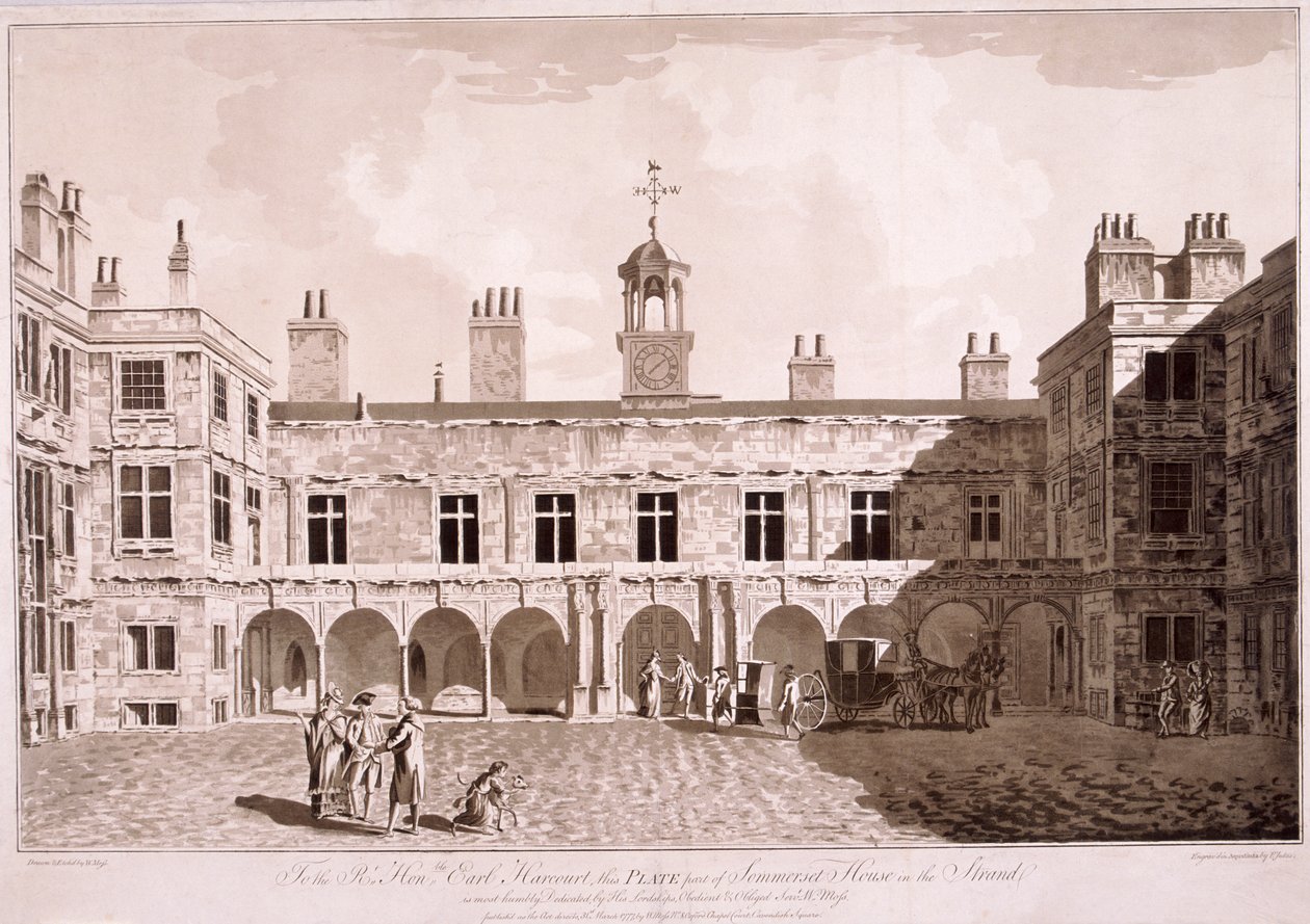 Somerset House, London, 1777 alkotó: WG Moss