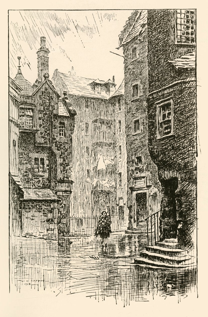 James Court, Edinburgh, 1928. alkotó: WH Caffyn