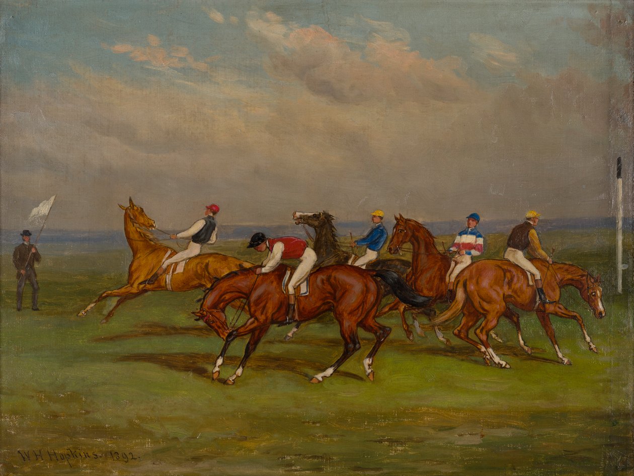 A rajtkapunál alkotó: W.H. Hopkins