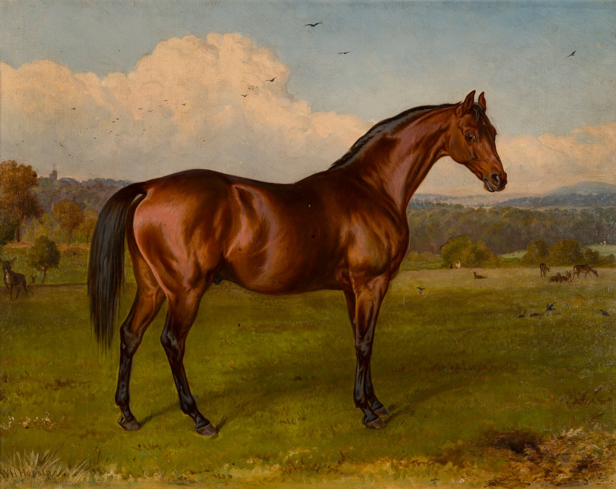 Visszavonulás – a Doncaster Kupa győztese, 1870-92 körül (olaj, vászon) alkotó: W.H. Hopkins