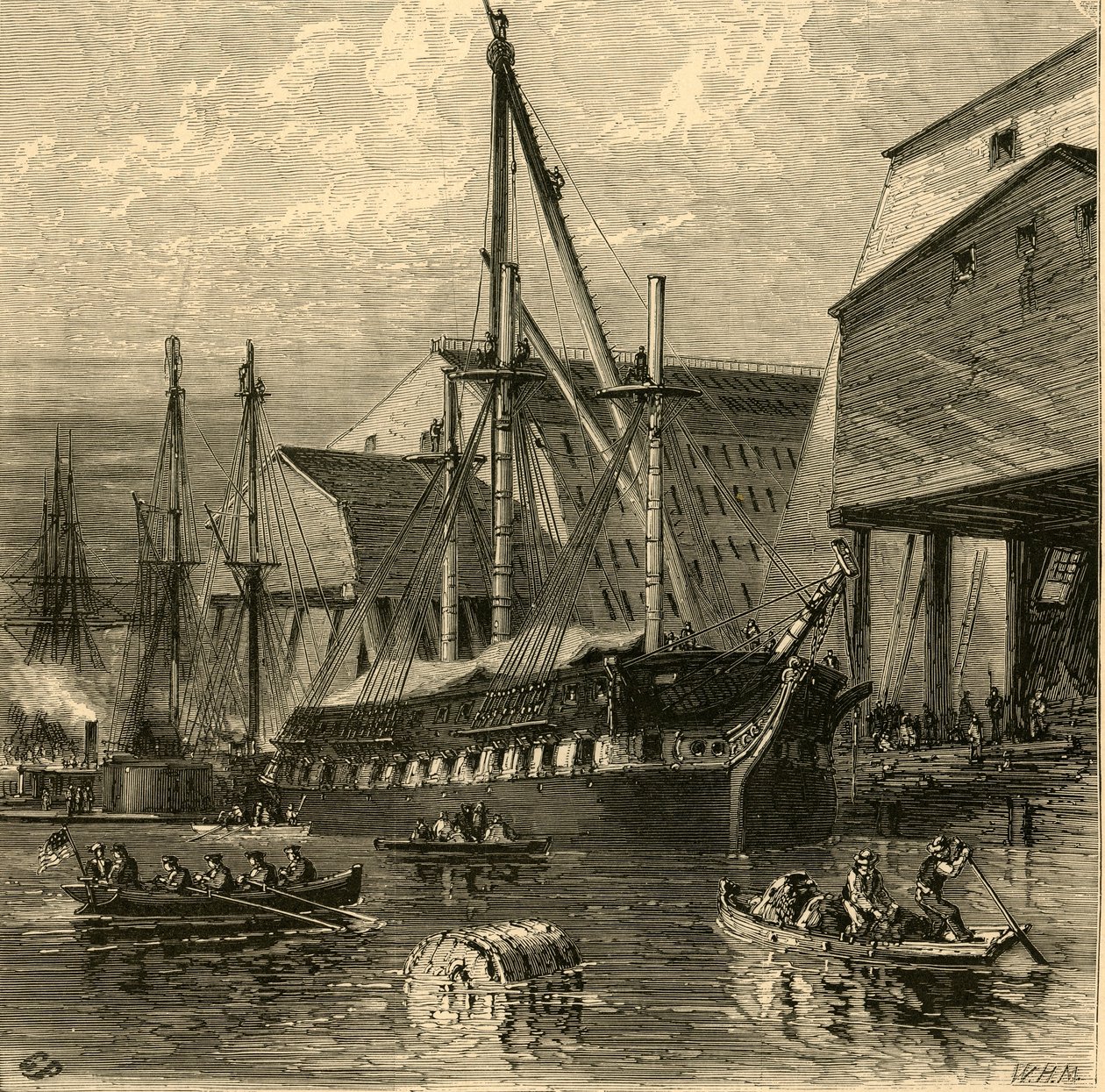 „Navy Yard”, 1874. alkotó: W.H. Morse
