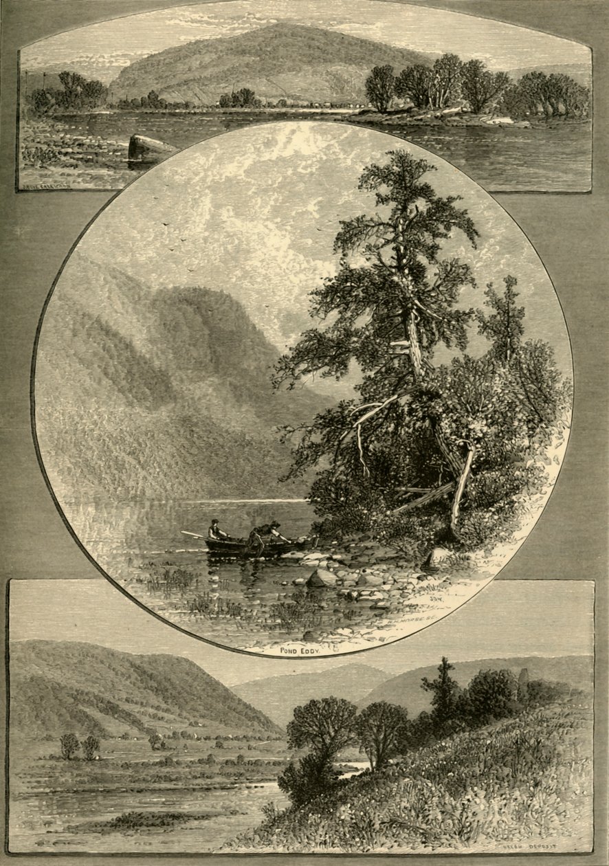 „The Upper Delaware”, 1874. alkotó: W.H. Morse