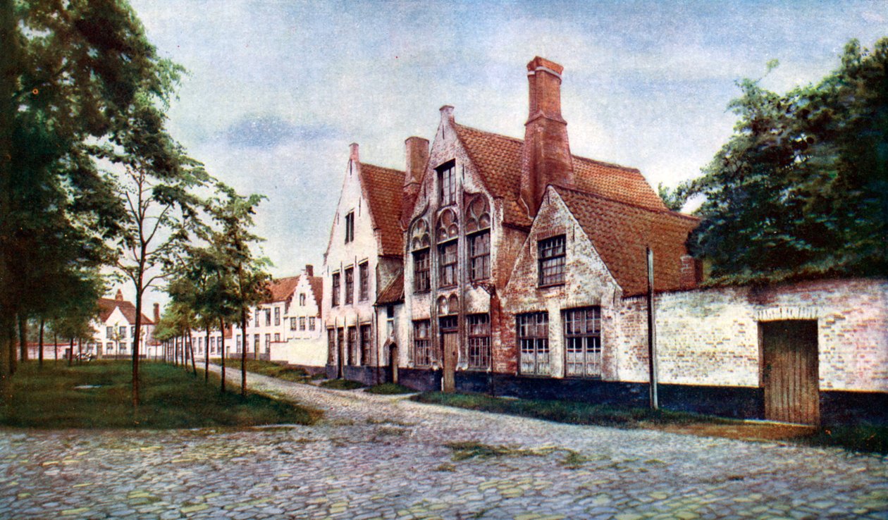 Beguinage of the Vineyard, Bruges, Belgium, c1924. alkotó: WH Smith