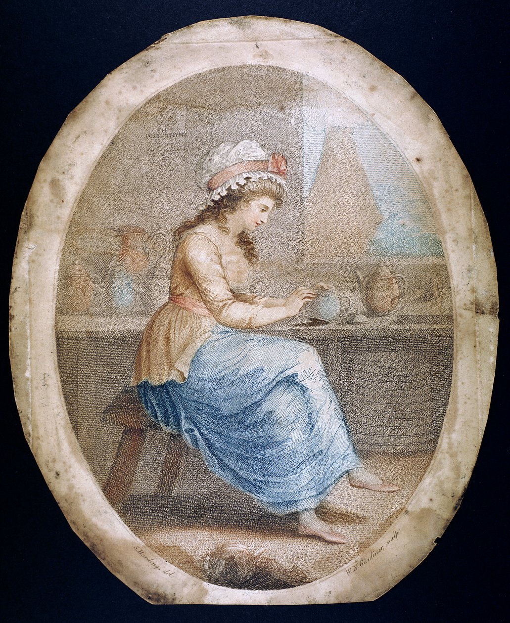 „The Staffordshire Girl”, 18. század vége – 19. század eleje alkotó: WN Gardner