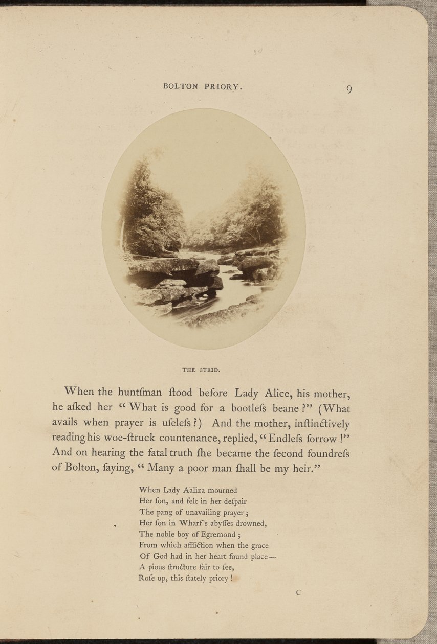 Bolton Priory; The Strid alkotó: W.R. Sedgfield