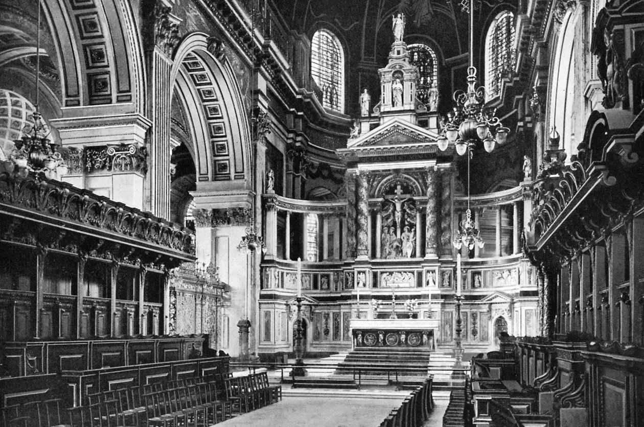 Kórus és Reredos, Szent Pál-székesegyház, 1908-1909. alkotó: W.S. Campbell