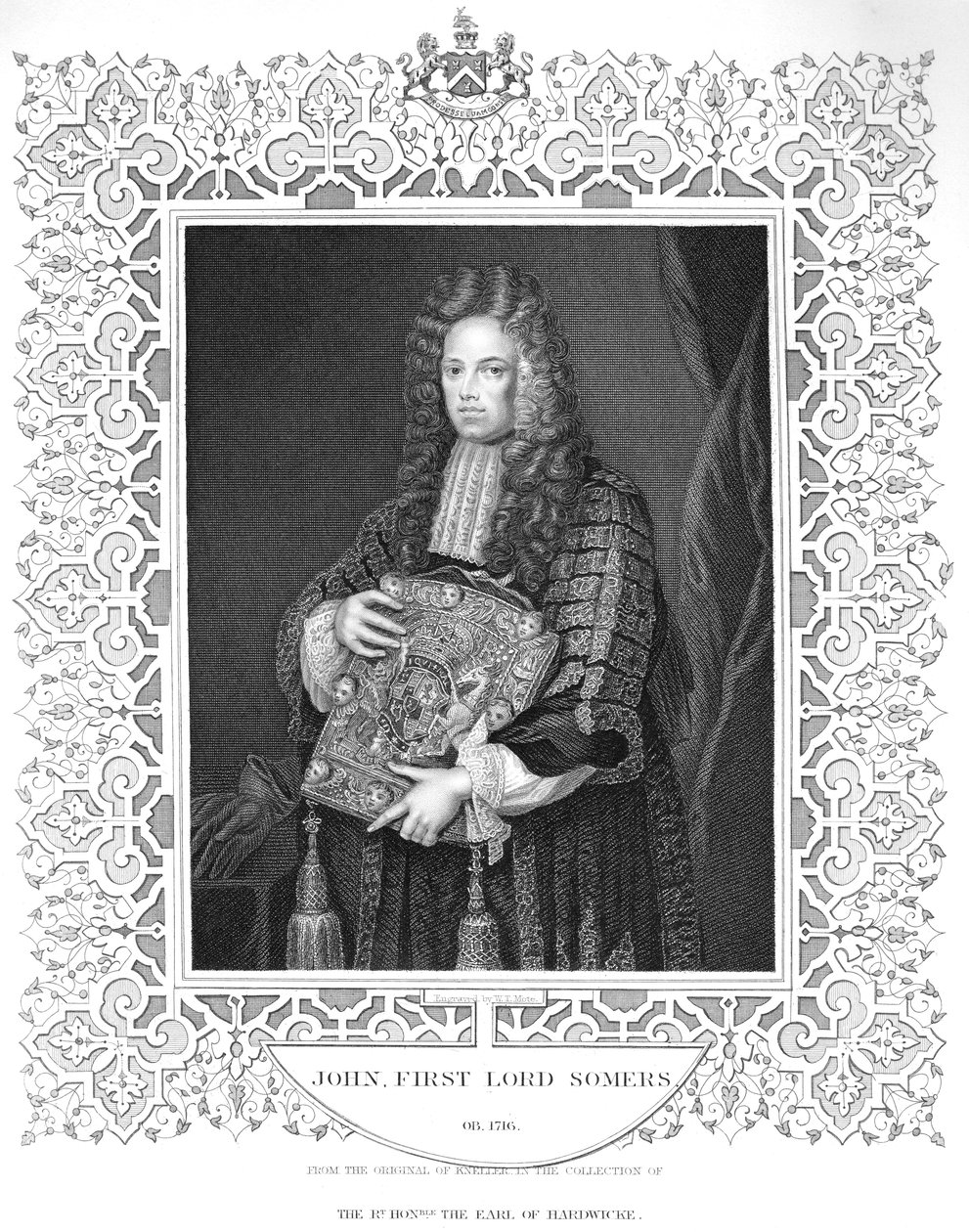 János, Somers 1. lord portréja alkotó: W.T. Mote
