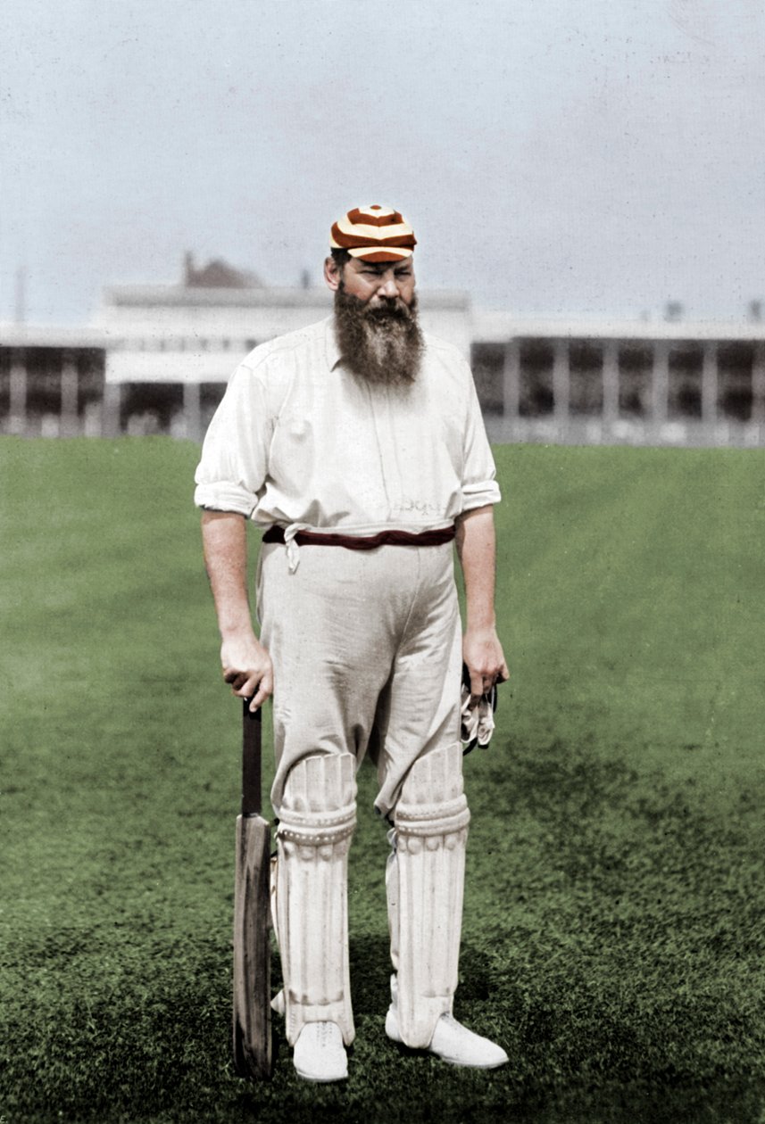 Dr. WG Grace, angol krikettjátékos, a London County Cricket Club játékosa, 1899 alkotó: William Albert Rouch