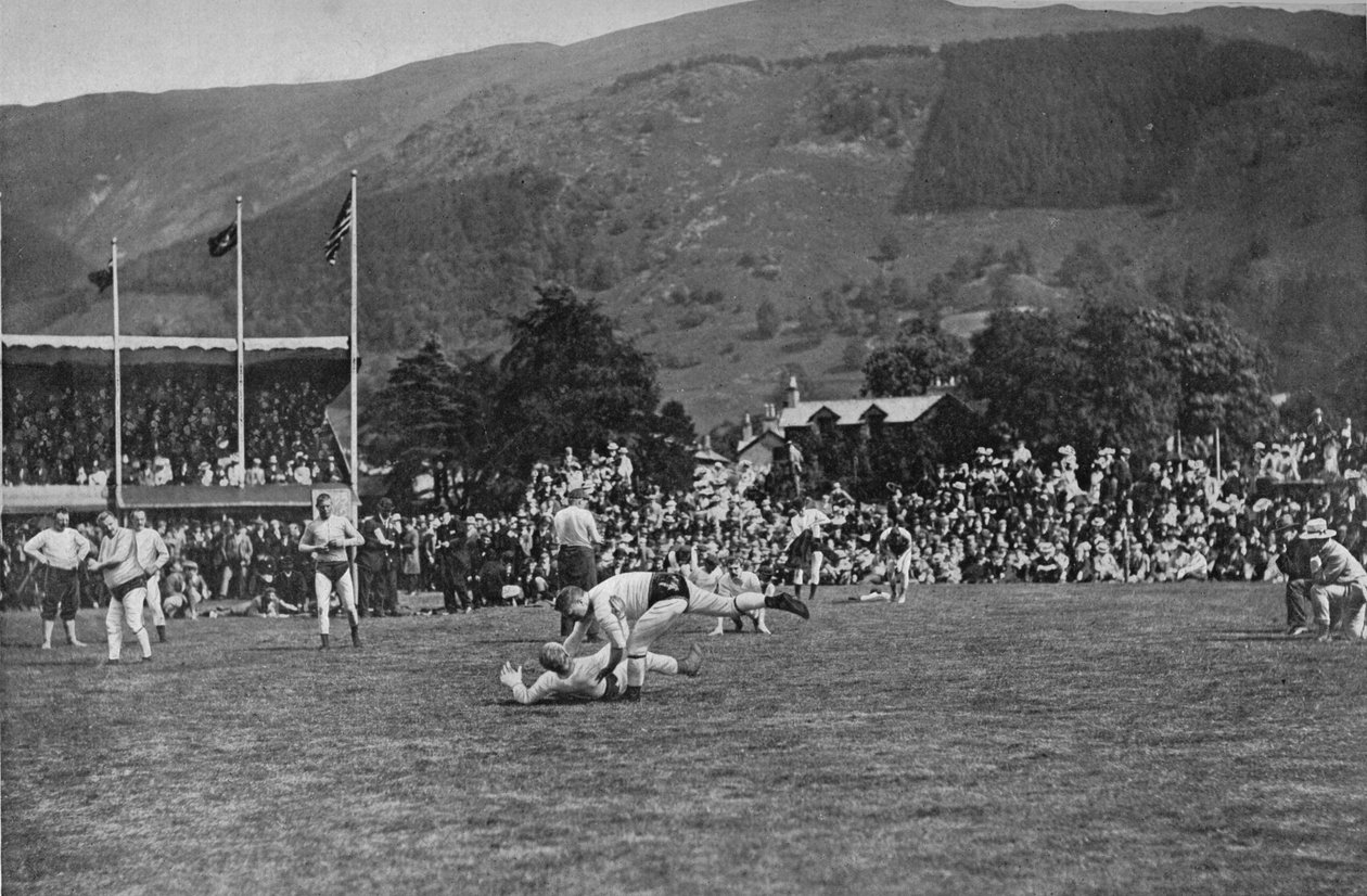 Hexham Clarke Felling His Opponent, c1902, 1903 alkotó: W. Baldry