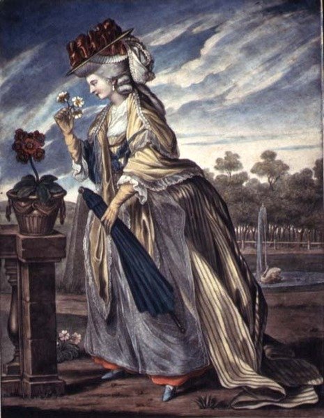 Divat áprilisban, 1790 körül (akvarell papíron) alkotó: W. Belch