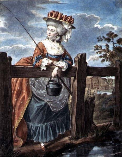 Augusztusi divat, 1790 körül (akvarell, papír) alkotó: W. Belch