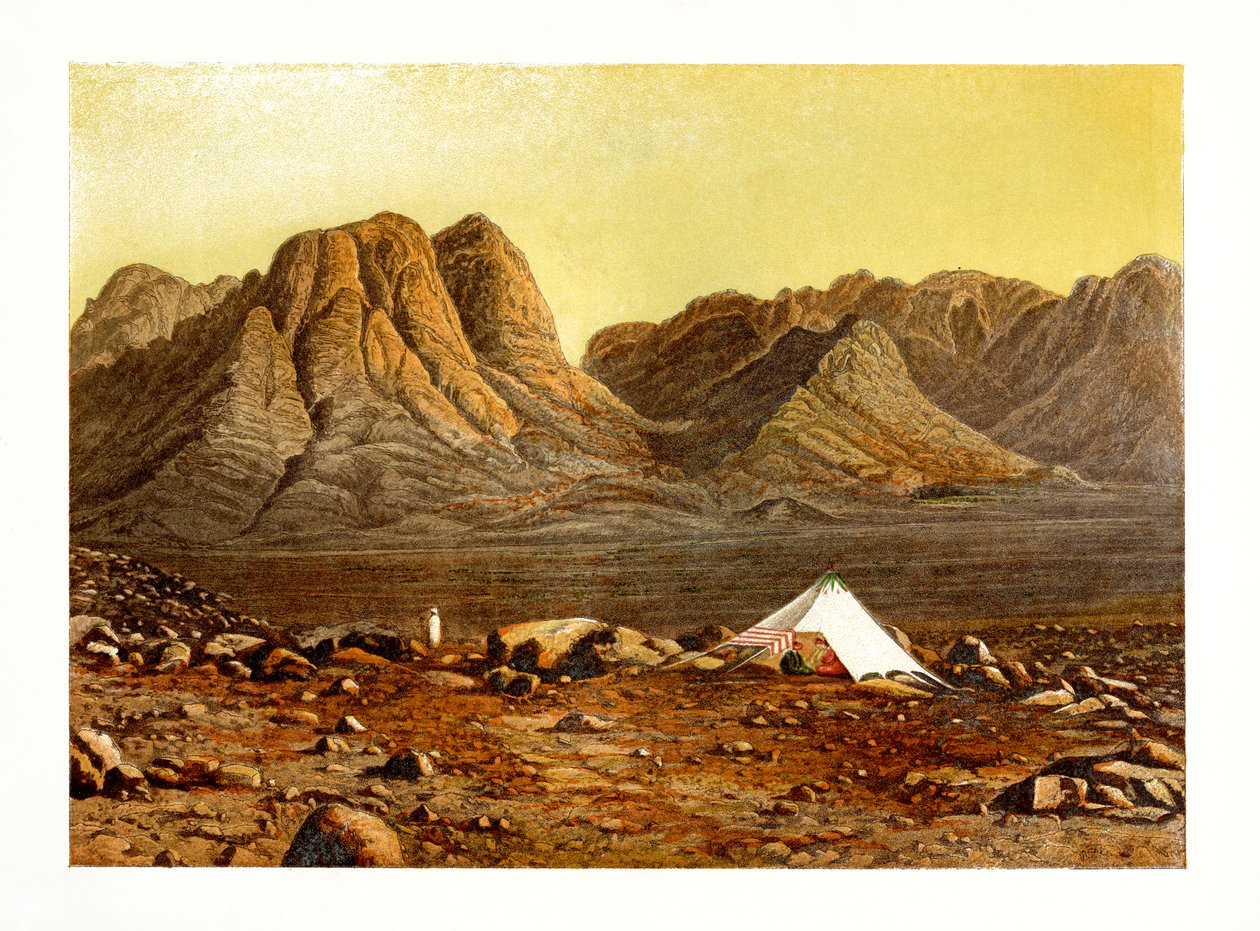 Sínai-hegy, Egyiptom, 1870. alkotó: W. Dickens