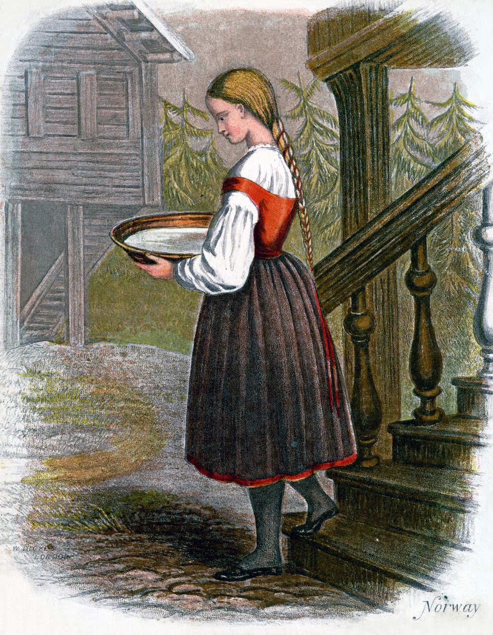 Norvég farmlány, 1809. alkotó: W. Dickes