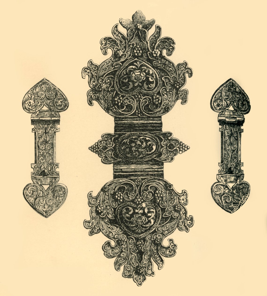 Ezüst könyvkapcsok, 1881. alkotó: W. E. Mackaness