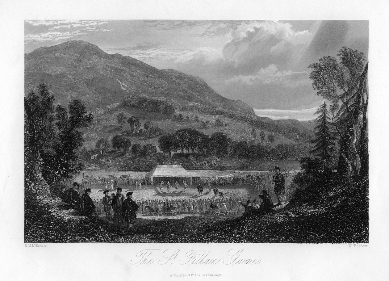 St Fillan Games, Skócia, 19. század. alkotó: W. Forrest