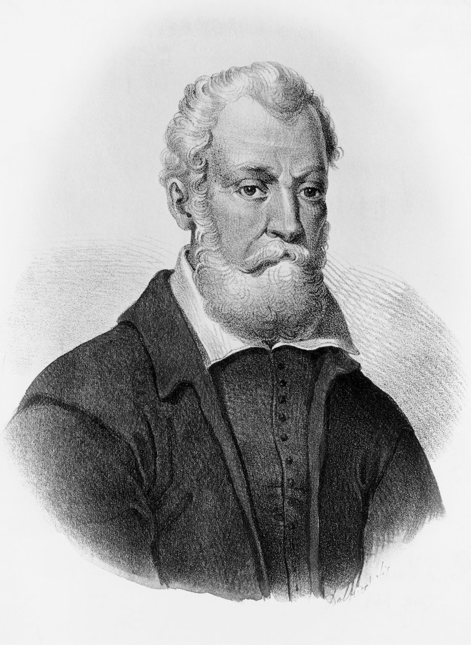 Luigi Pulci (1432-1484) olasz költő portréja, metszet alkotó: John Ward Dunsmore