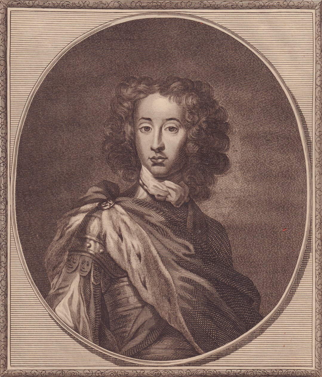 Vilmos dán és norvég, gloucesteri herceg (1689-1700) portréja, John Goldar (1729-1795) rézmetsze G Kneller festményéből, 20x17 cm, Anglia története Paul de Rapin Harrison kiadásából, London, január 22 alkotó: John Ward Dunsmore