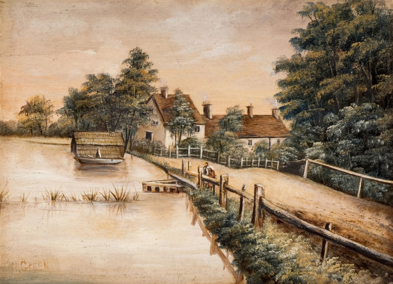 Longmoor Pool, Sutton Park, 19. század. alkotó: W. Green