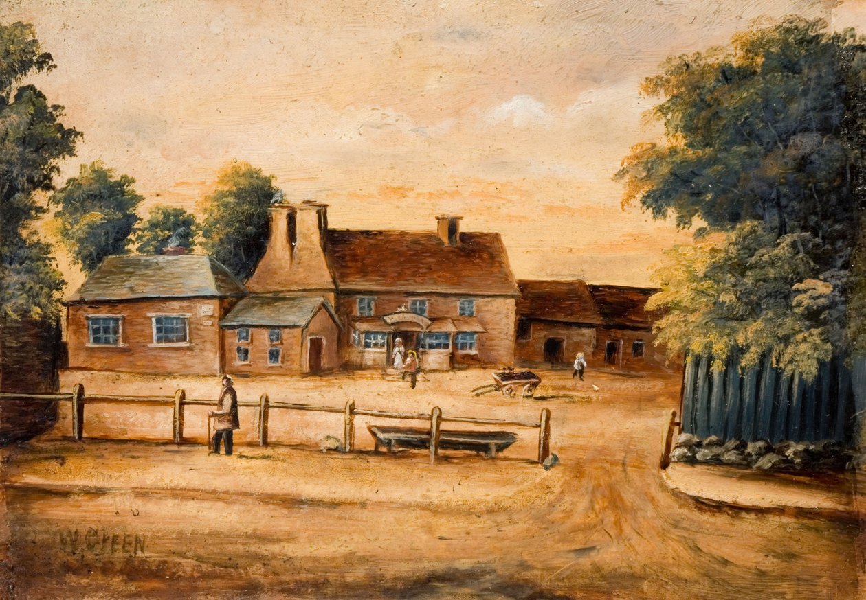 Waggon and Horses Inn, Handsworth, 19. század. alkotó: W. Green