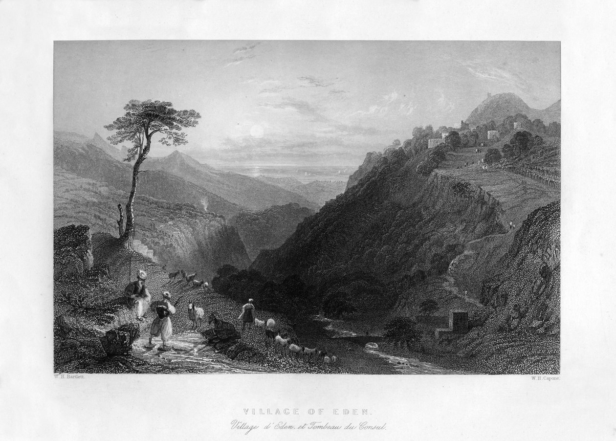 Eden falu, 1841. alkotó: W. H. Capone