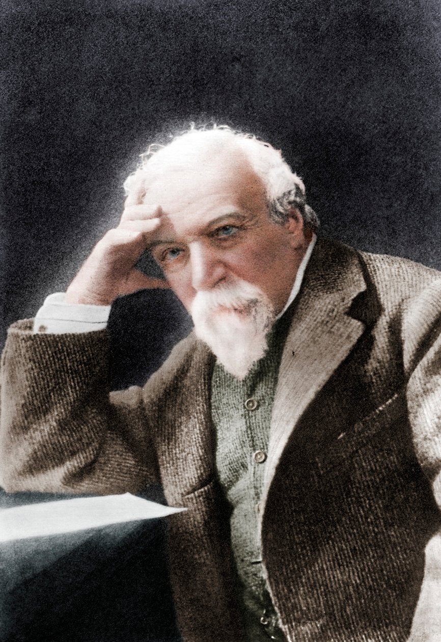 Robert Browning angol költő és drámaíró, 19. század vége. alkotó: W H Grove