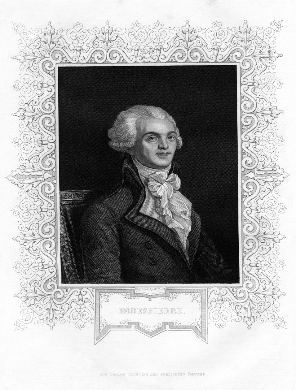 Maximilien Robespierre, a francia forradalom egyik vezére, XIX alkotó: W H Moll