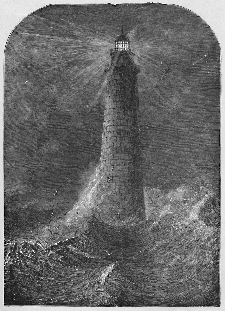 Minots Ledge Light-house, Massachusetts, 1877, 1883 alkotó: W. H. Morse