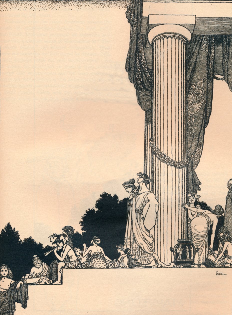 Szentivánéji álom, 1. felvonás, 1. jelenet, 1914 alkotó: William Heath Robinson