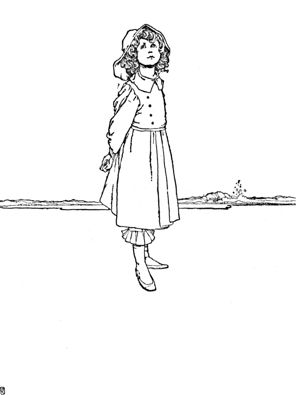 És Karen nagyon szépen volt öltözve, 1930 alkotó: William Heath Robinson