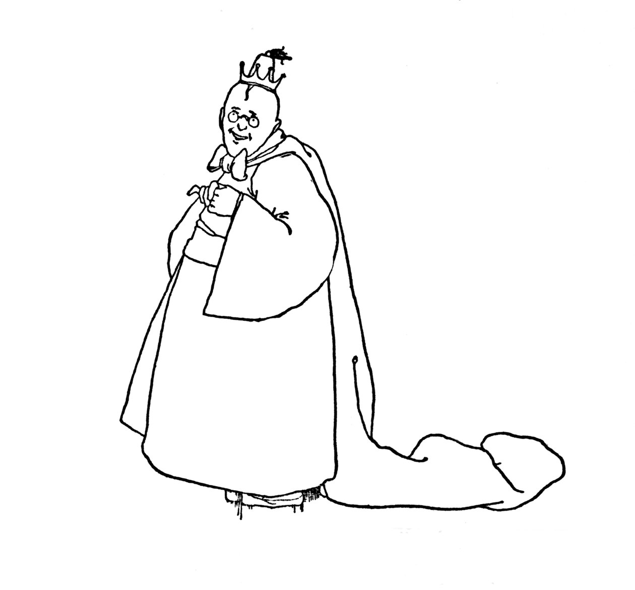 De hadd nevessünk, mondta a király, 1930 alkotó: William Heath Robinson