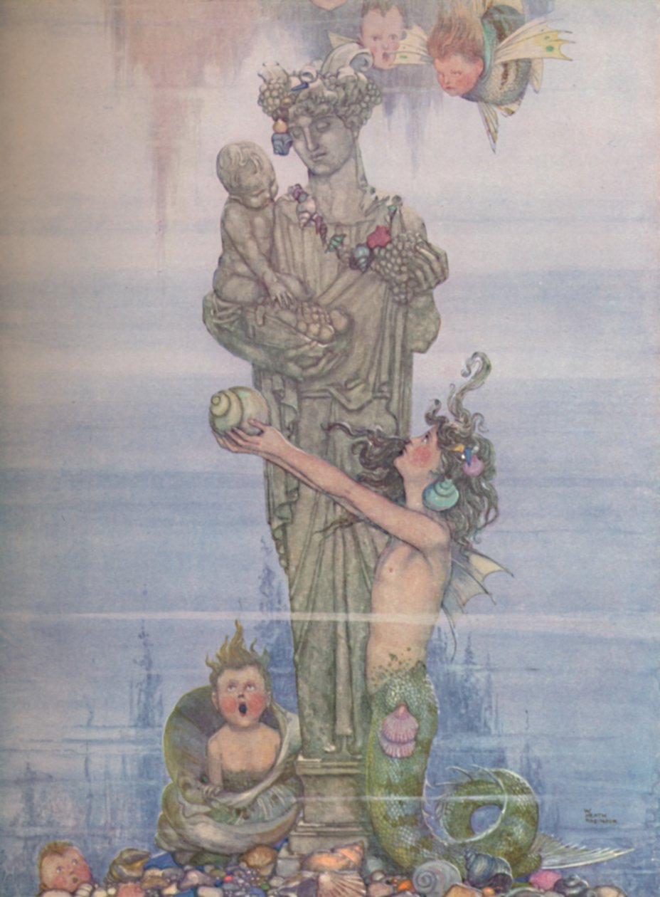 Visszatette a szobrot a kertjébe, 1930 alkotó: William Heath Robinson