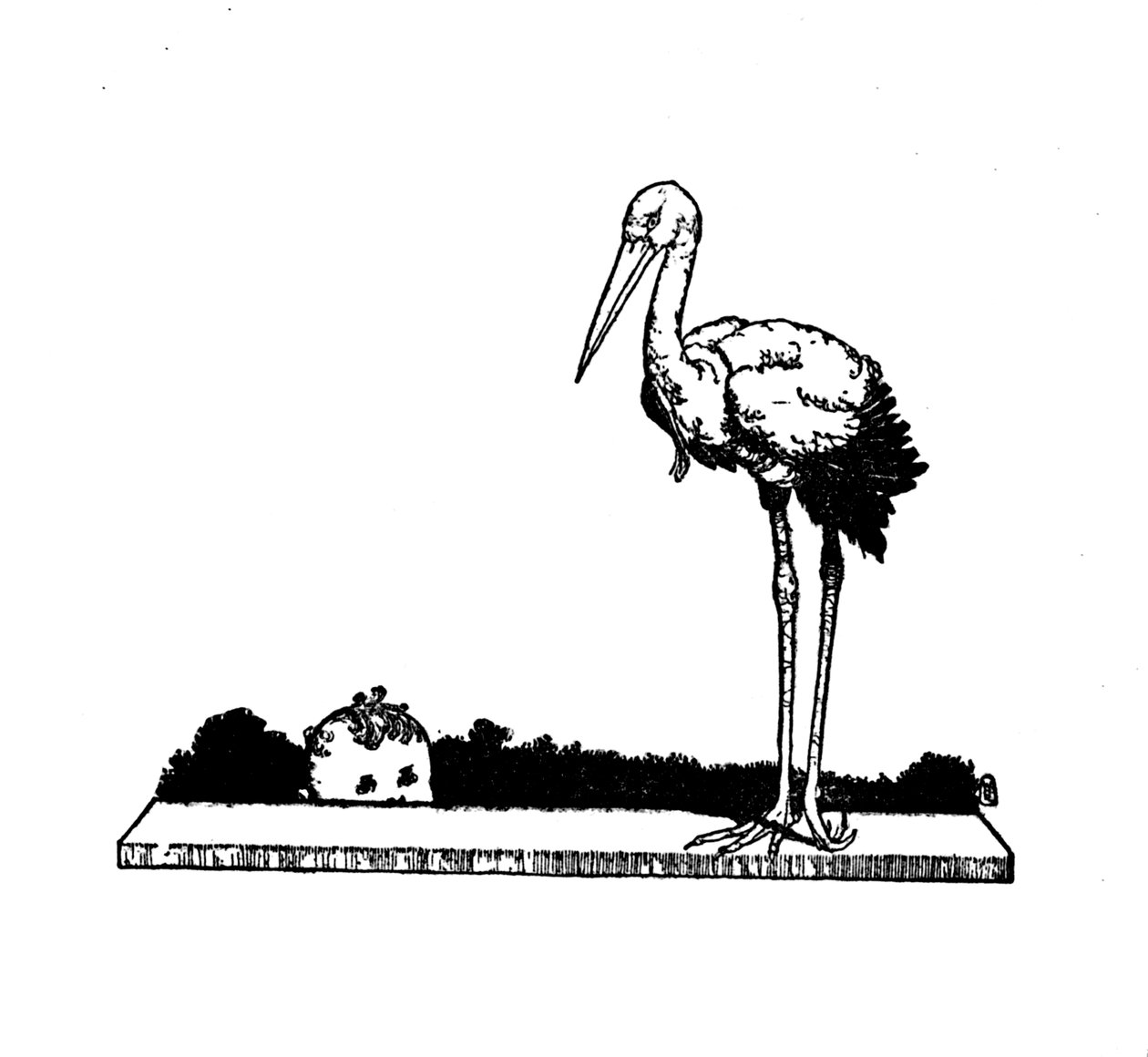 Gólya! Gólya! Hosszúlábú gólya!, 1930 alkotó: William Heath Robinson