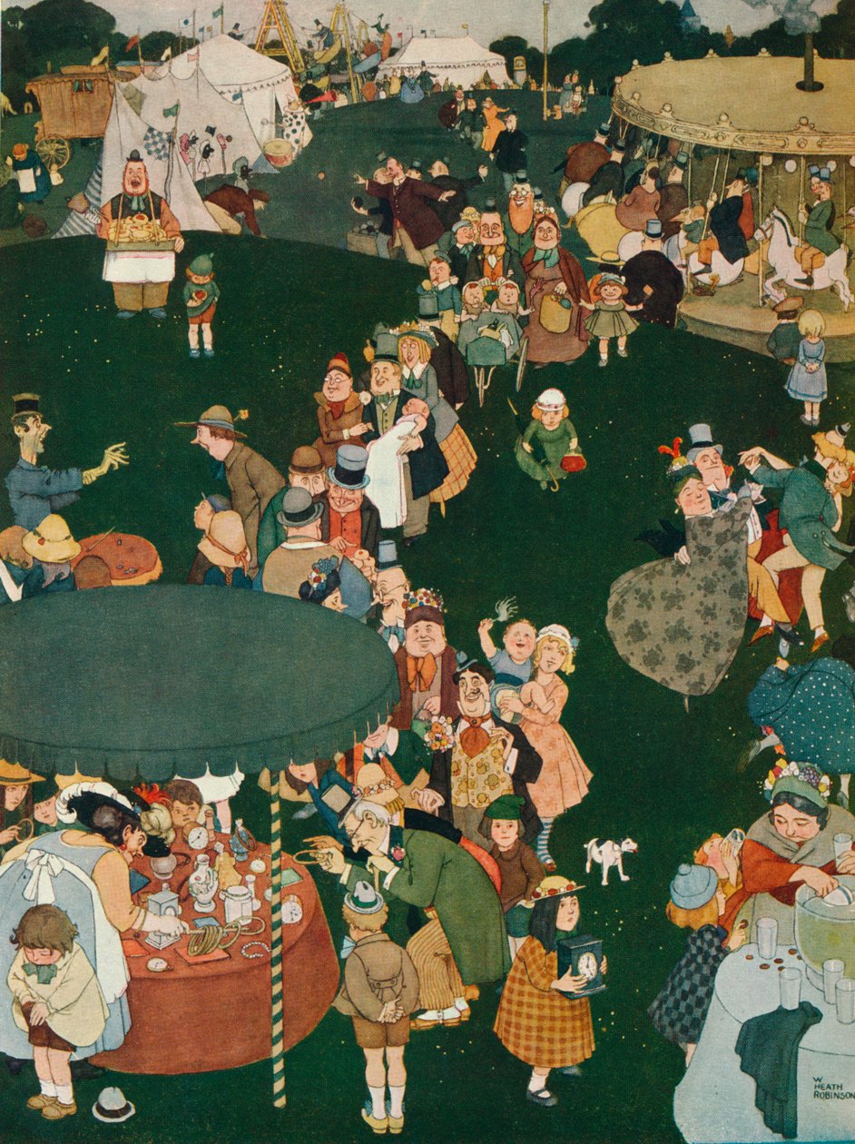 A Vásár napja, XIX. század, 1925 alkotó: William Heath Robinson