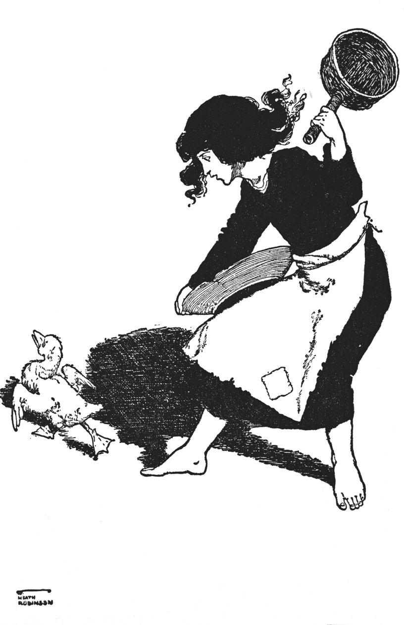 A szegény kiskacsát mindenki megvetette, 1930 alkotó: William Heath Robinson