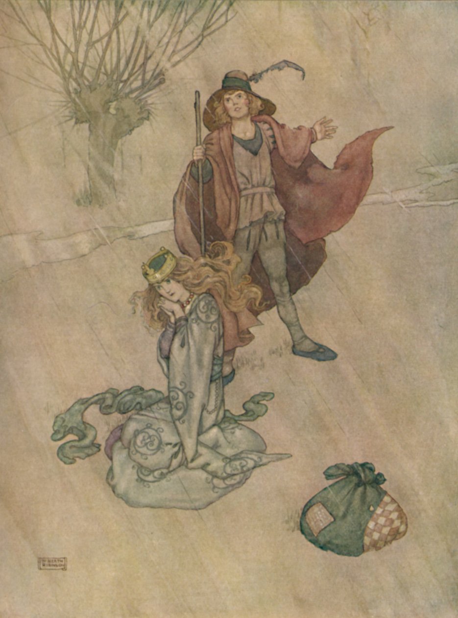 A disznópásztor szidta és eleredt az eső, 1930 alkotó: William Heath Robinson