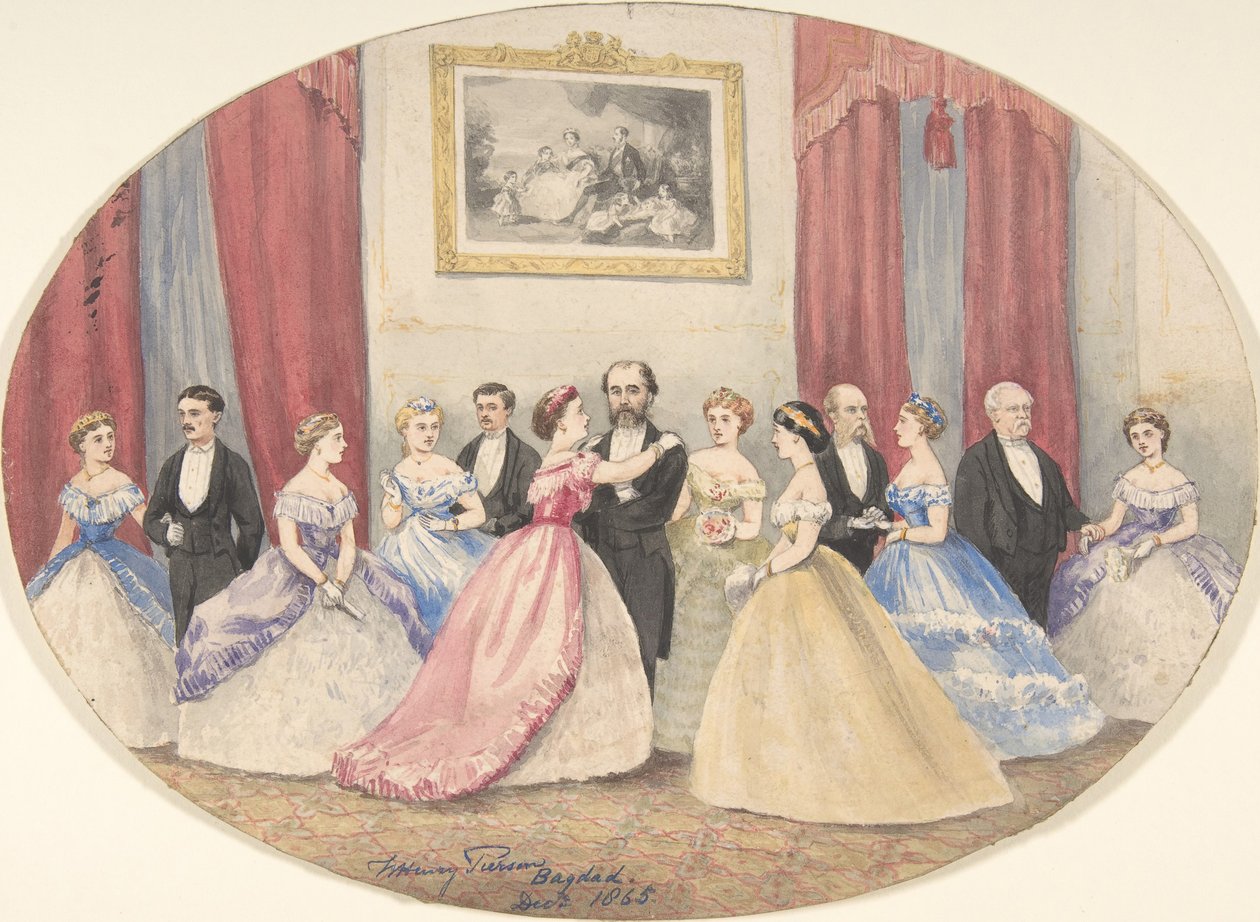 Brit fogadás Bagdadban, 1865. alkotó: W Henry Pierson
