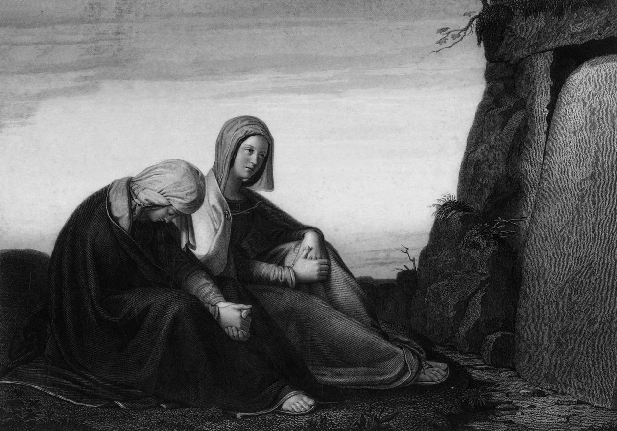 Íme, a hely, ahová letették, 19. század. alkotó: W. Holl