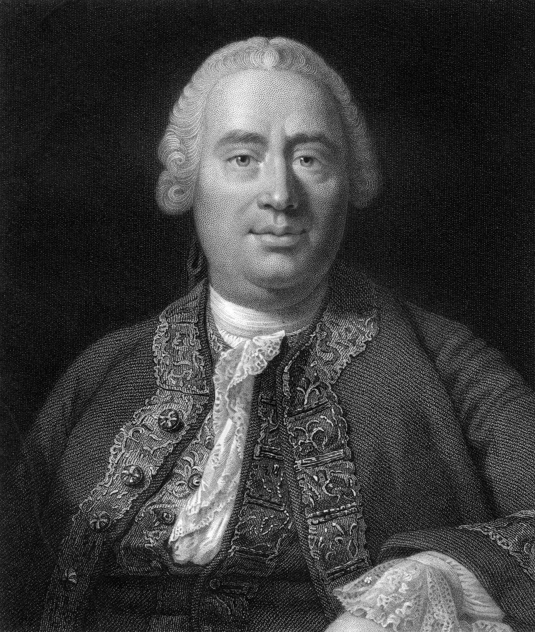 David Hume, 18. századi skót filozófus, közgazdász és történész, 1845 alkotó: W. Holl