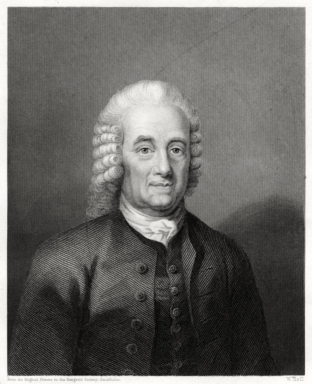 Emanuel Swedenborg svéd filozófus, misztikus és kozmológus, 1884 alkotó: W. Holl