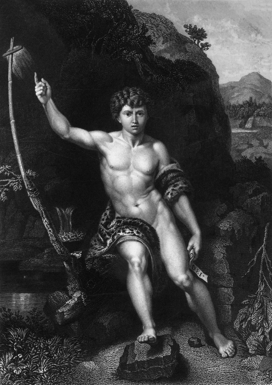 Én vagyok a hangja, aki sír a pusztában, 19. század. alkotó: W. Holl