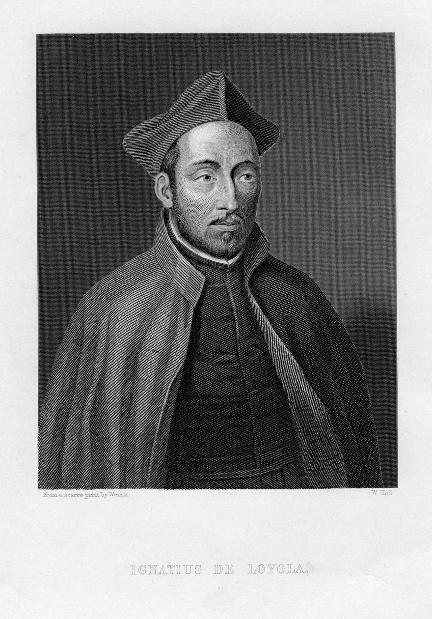 Loyolai Ignác, a Jézus Társaságának főnöke alkotó: W. Holl