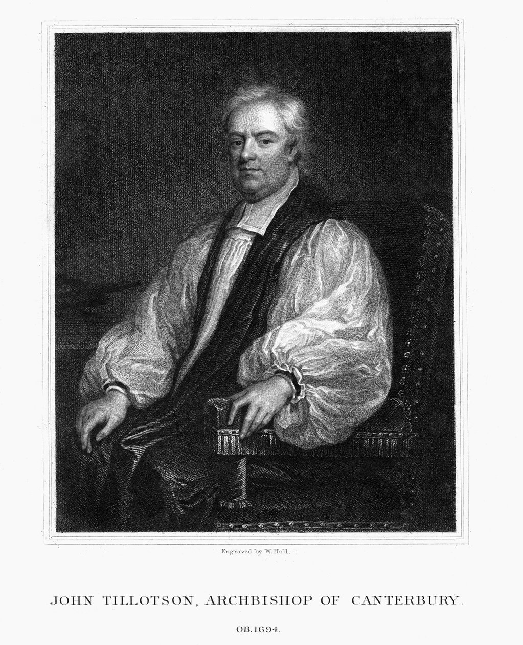 John Tillotson, Canterbury érseke, 1832. alkotó: W. Holl
