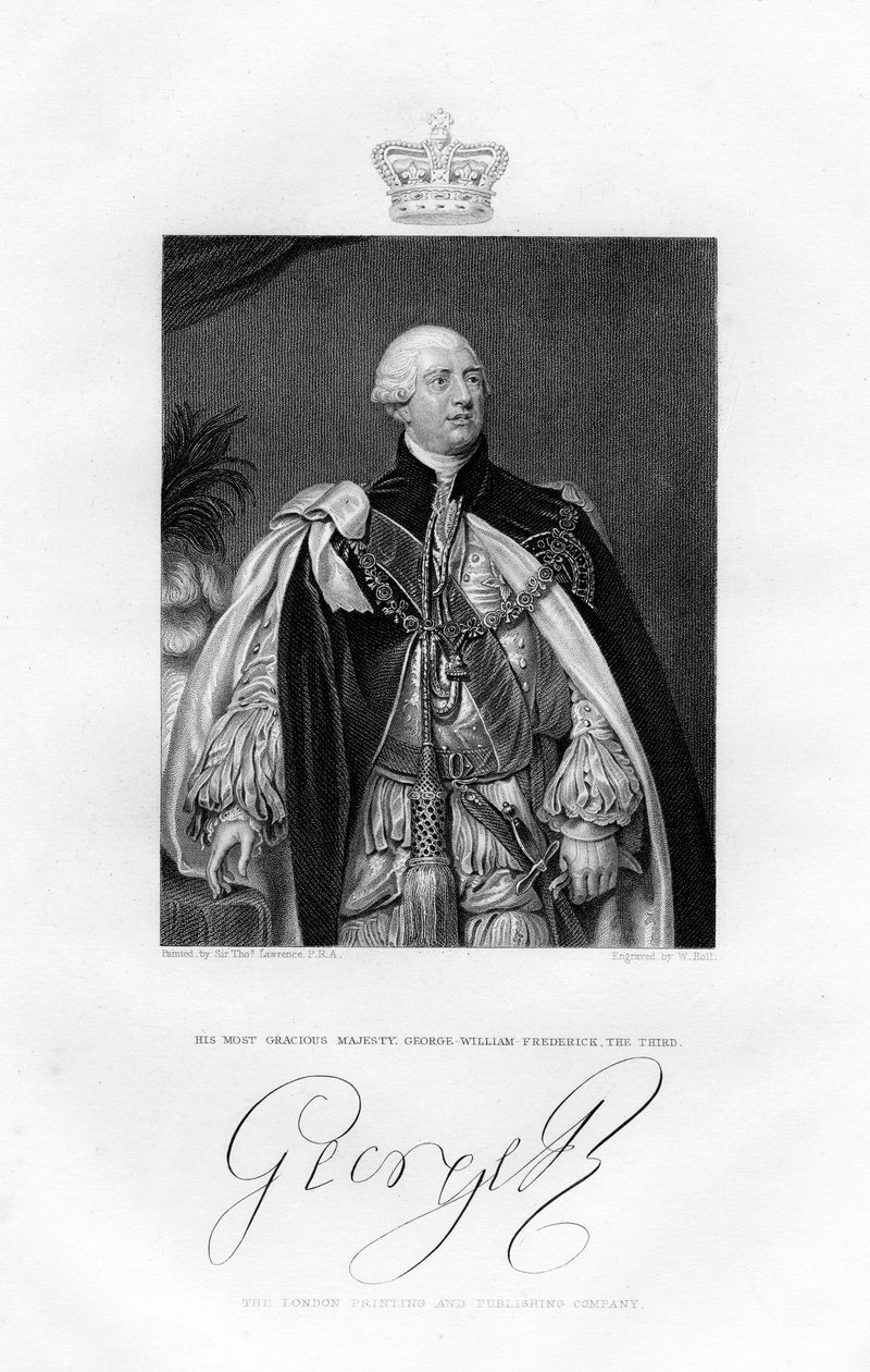 György, Nagy-Britannia királya, 19. század. alkotó: W. Holl