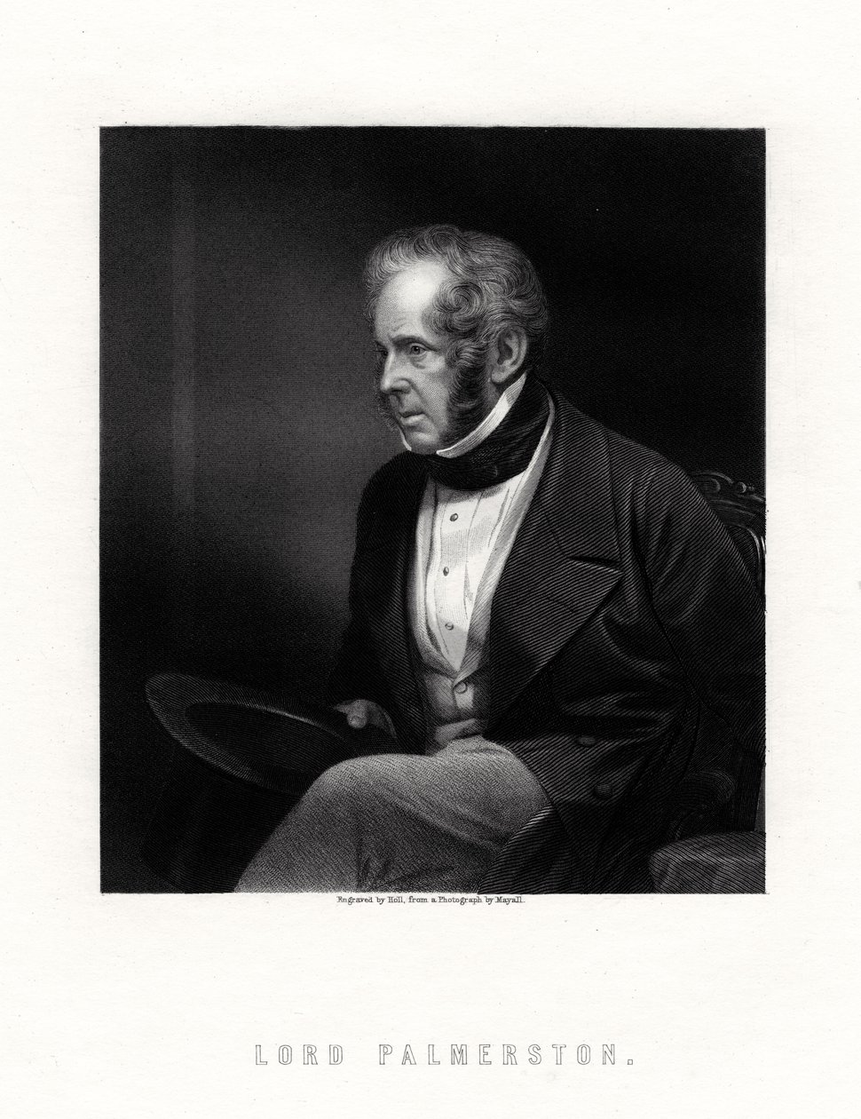 Lord Palmerston, brit miniszterelnök, XIX. alkotó: W. Holl
