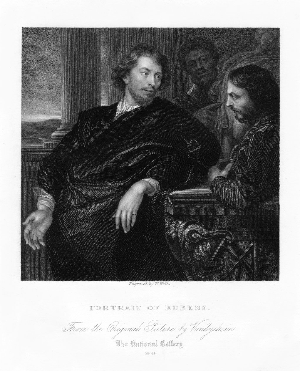Peter Paul Rubens, flamand művész, 17. század eleje, 19. század. alkotó: W. Holl