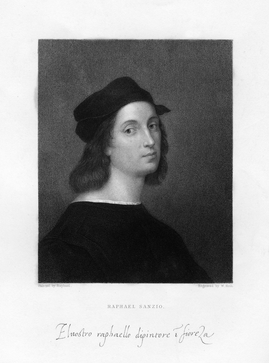 Raphael, firenzei festőmester, 1834. alkotó: W. Holl