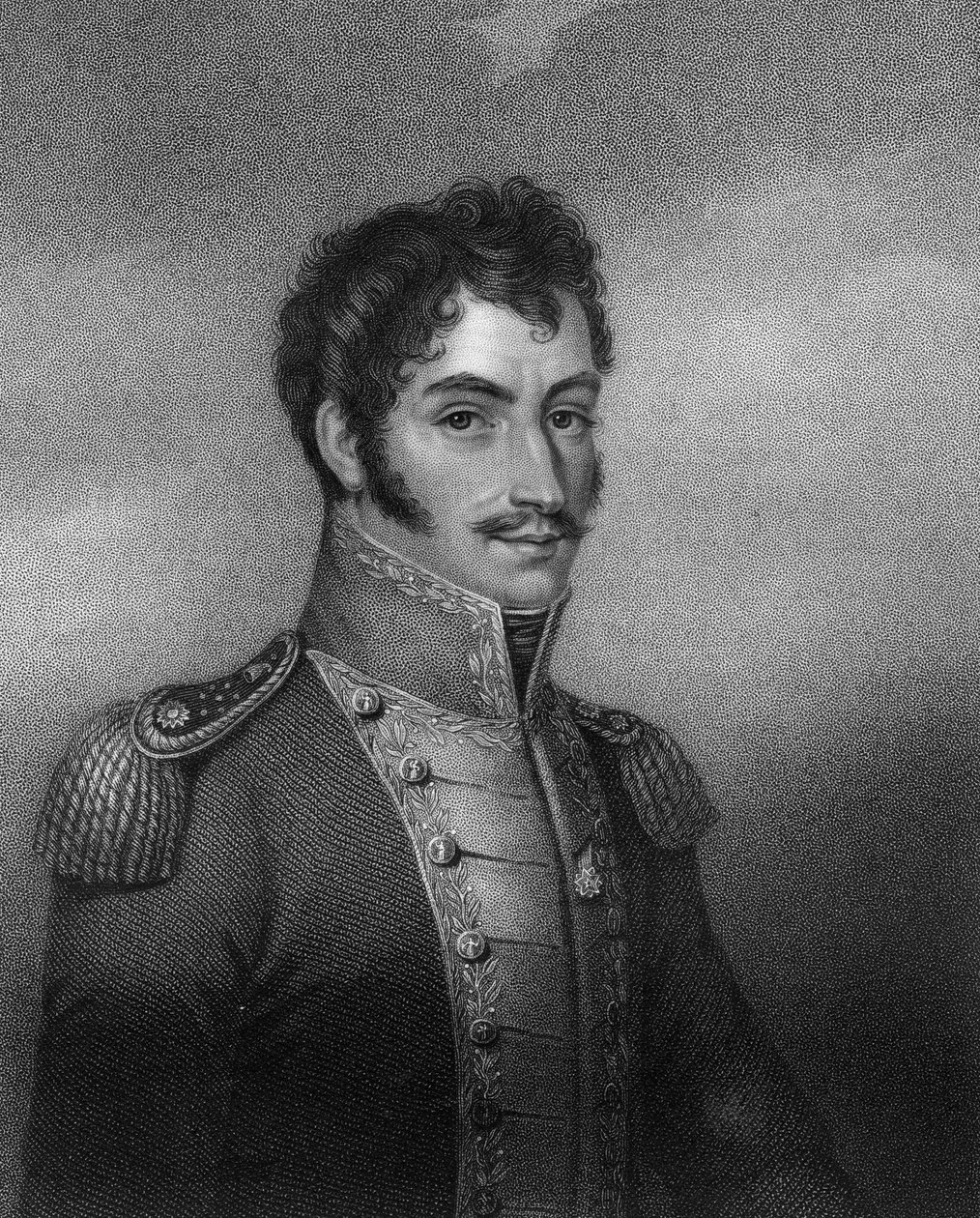 Simon Bolivar, a 19. századi dél-amerikai forradalmár, 1836. alkotó: W. Holl