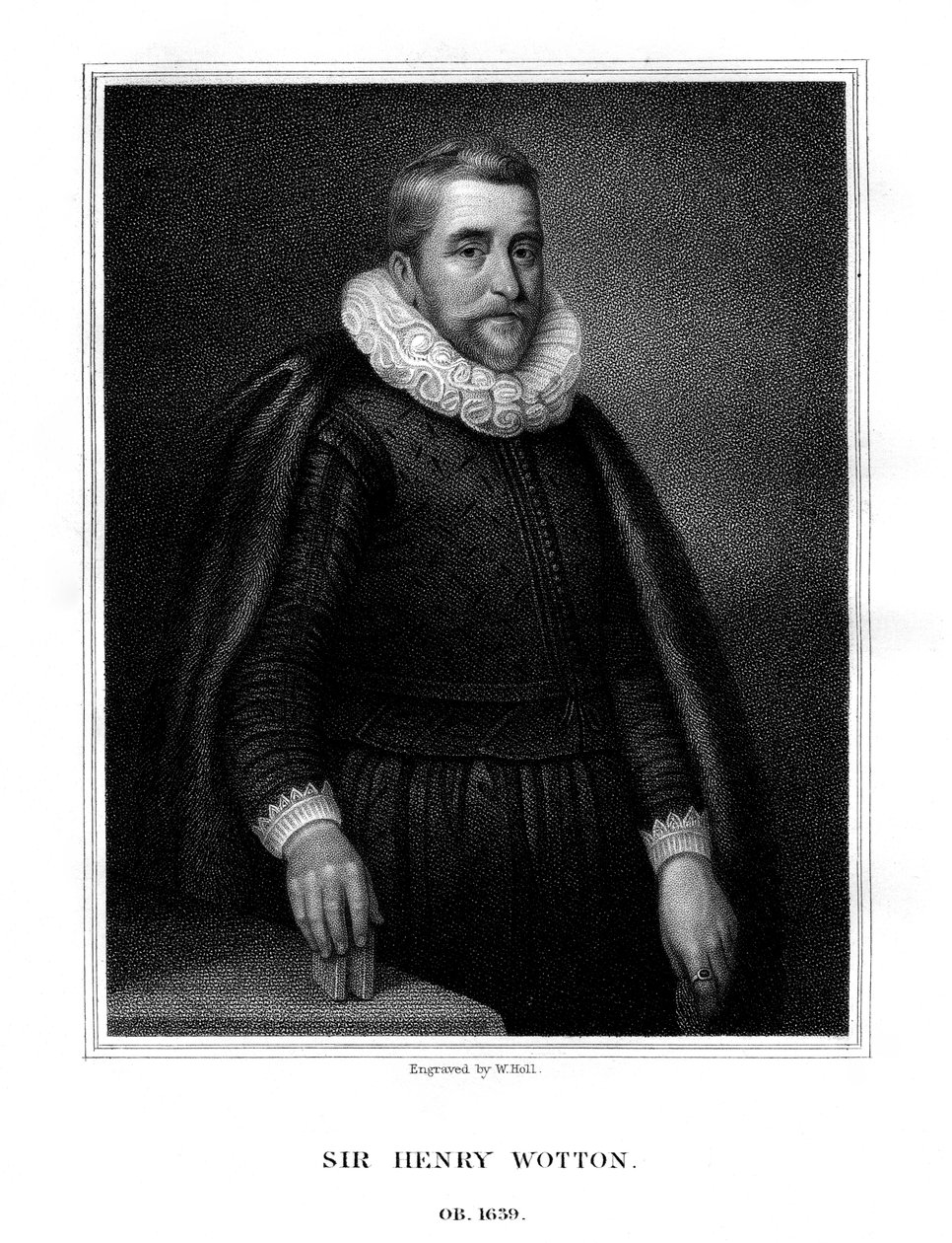 Sir Henry Wotton angol író és diplomata, 1824. alkotó: W. Holl