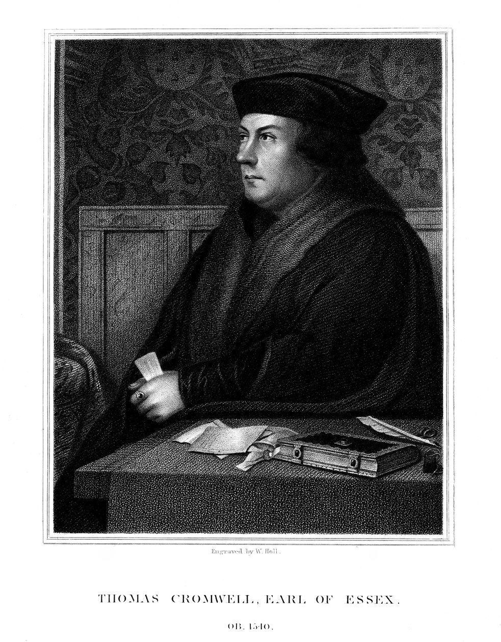 Thomas Cromwell, Essex 1. grófja, angol államférfi, 1823. alkotó: W. Holl