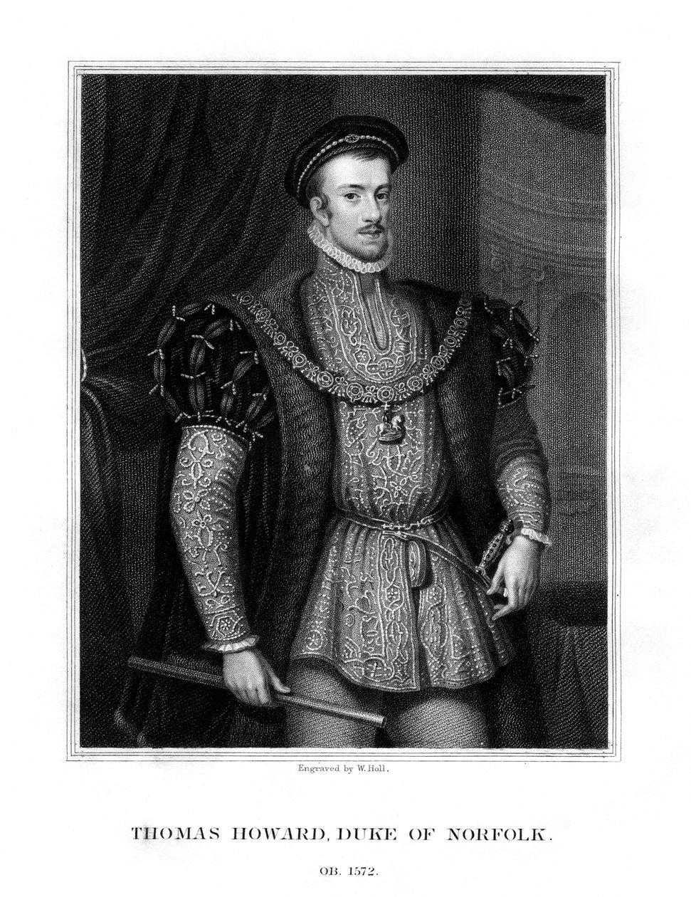 Thomas Howard, Norfolk 4. hercege és Southampton 1. grófja, 1829. alkotó: W. Holl